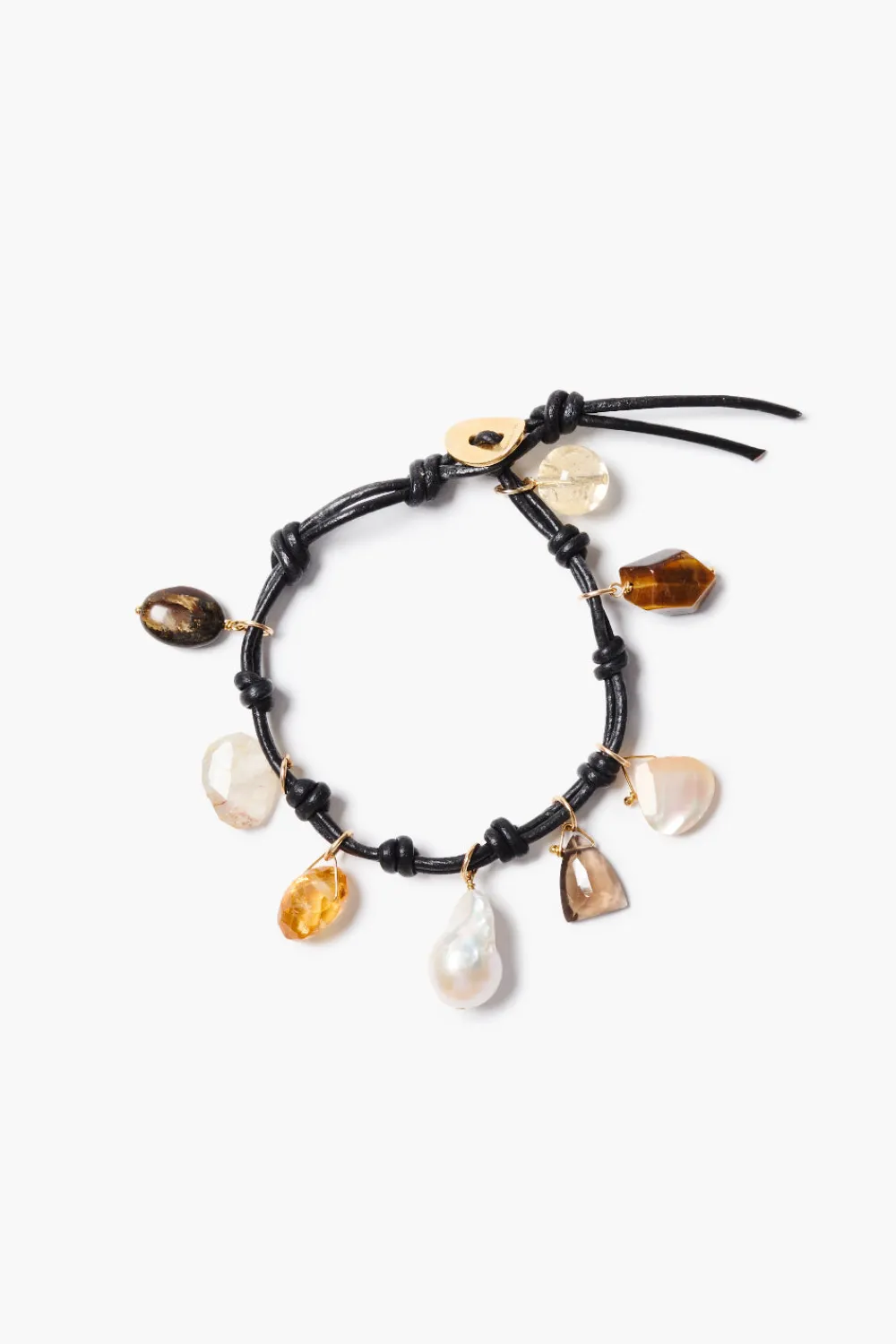 Chan Luu Gemma Charm Bracelet Black