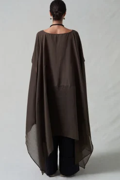 Chan Luu High ow Cotton ik Caftan Earth