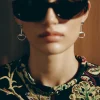 Chan Luu Horsebit Drop Earrings Labradorite