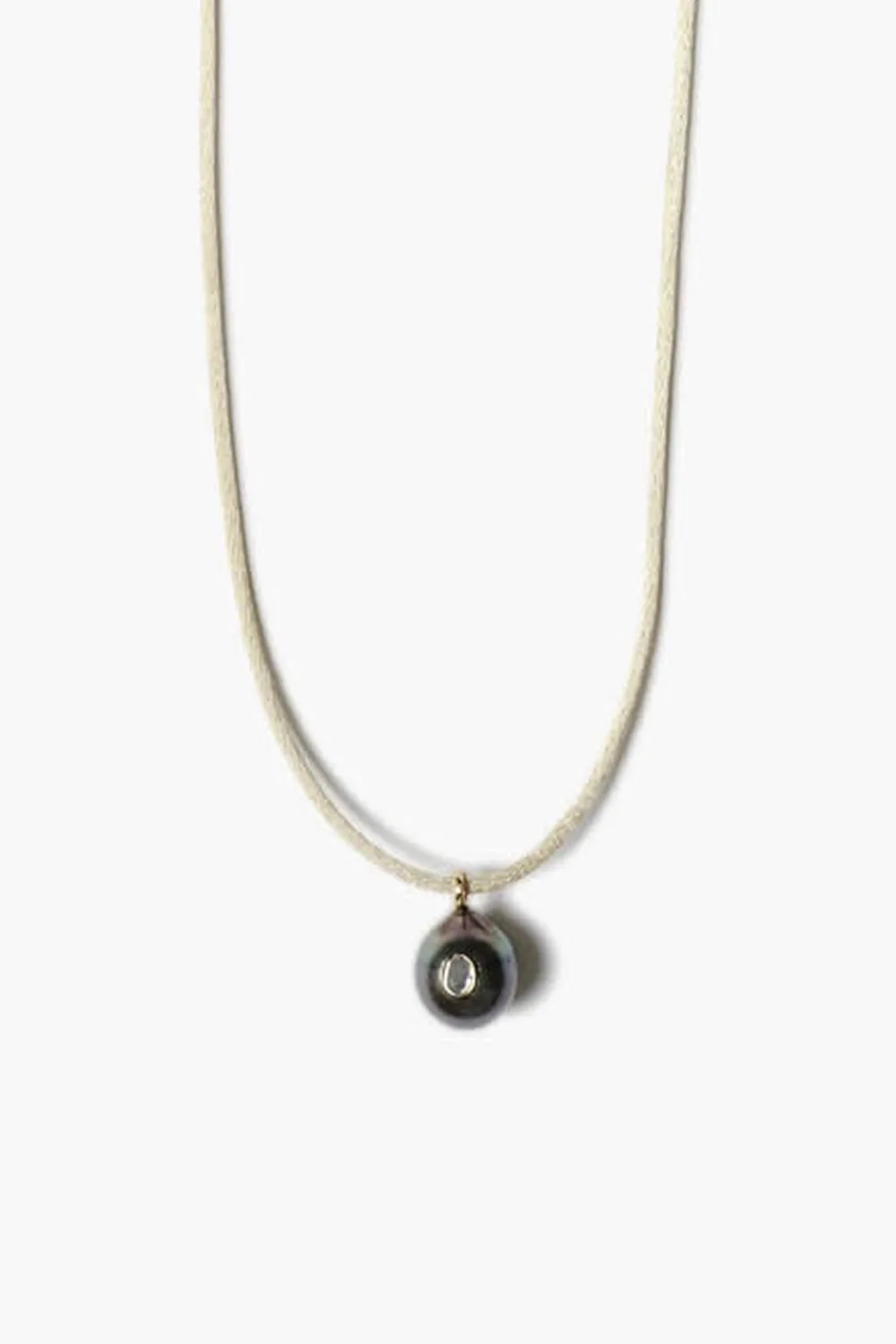 Chan Luu 14k Bond Cord Necklace Tahitian Pearl