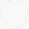 Chan Luu 14k Gold and White Diamond Initial Necklace