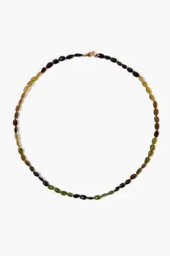 Chan Luu 14k Green Tourmaline Petra Necklace