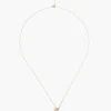 Chan Luu 14k Keshi Pearl and Sliced Champagne Diamond Necklace