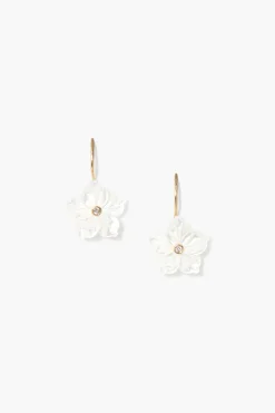 Chan Luu 14k Plumeria Earrings White MOP