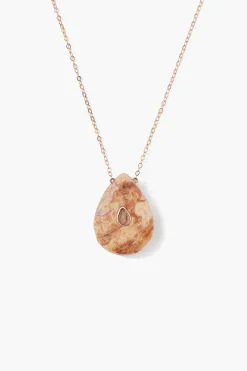 Chan Luu 14k Temple Necklace Agate