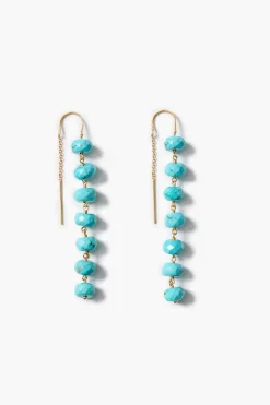 Chan Luu Ladder Earrings Turquoise
