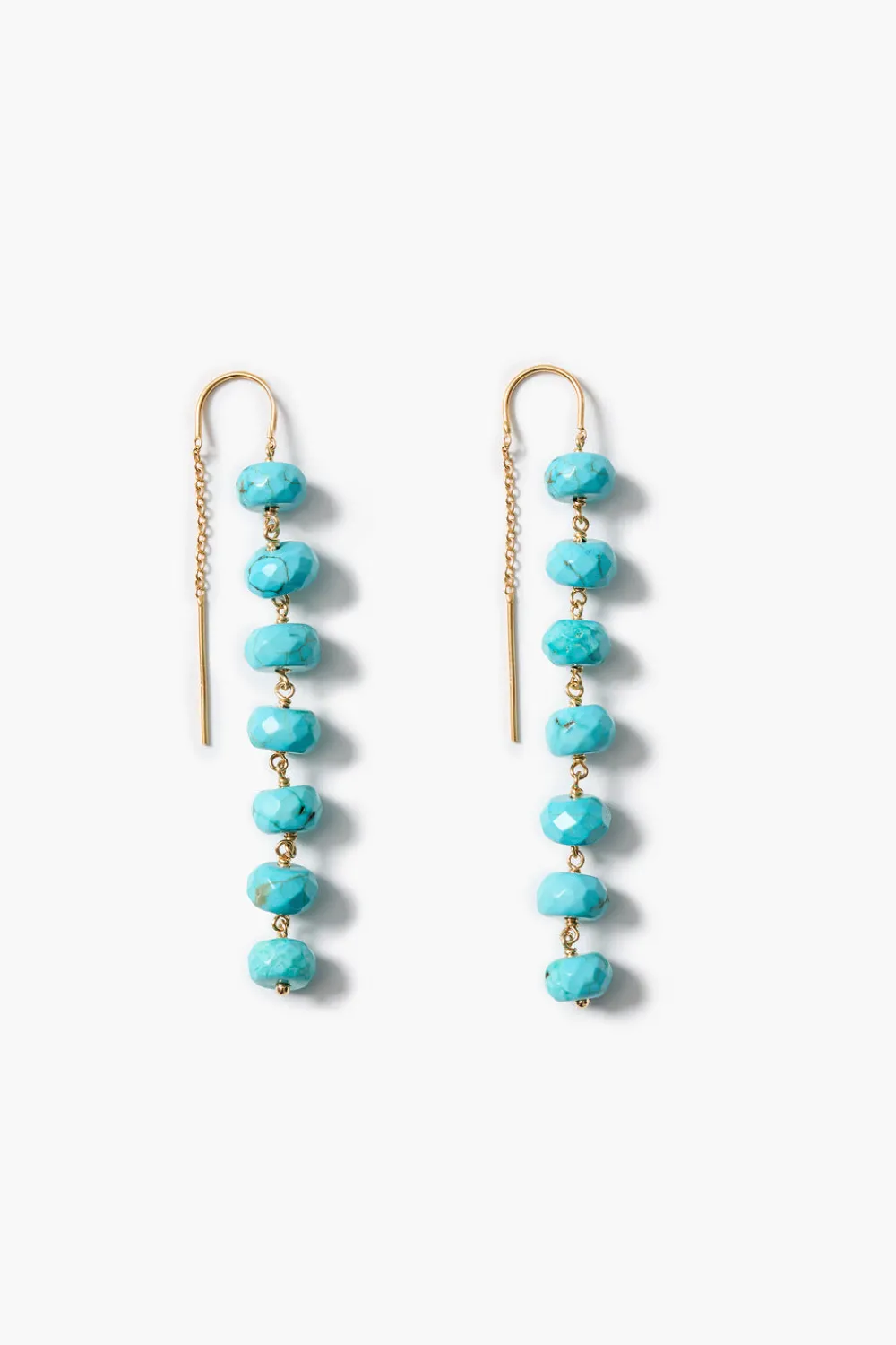 Chan Luu Ladder Earrings Turquoise