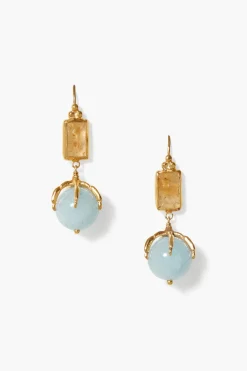 Chan Luu Lark Drop Earrings Citrine Mix