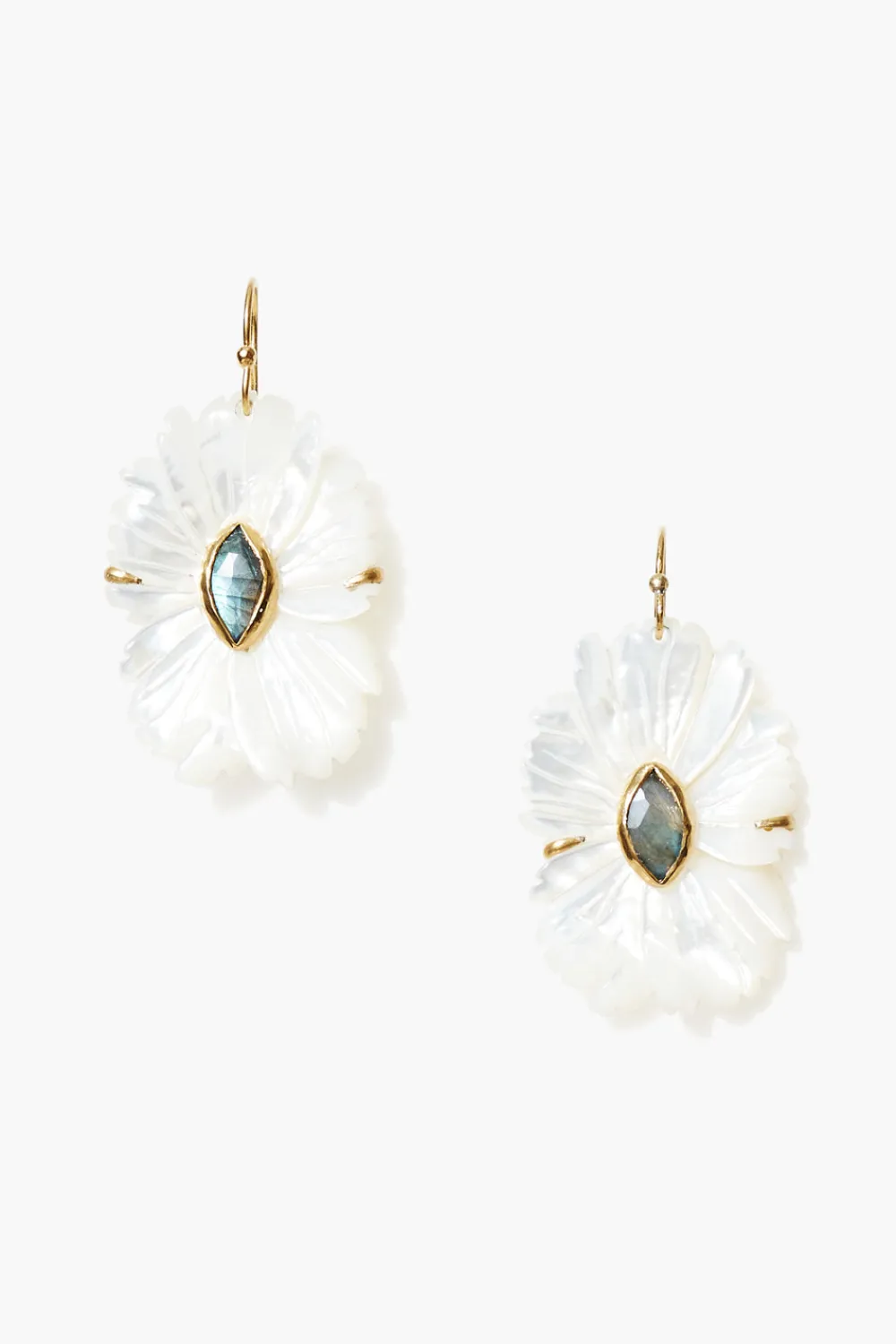 Chan Luu Magnolia Earrings White MOP Mix
