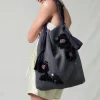Chan Luu Mesh Net Sequin Tote Steel