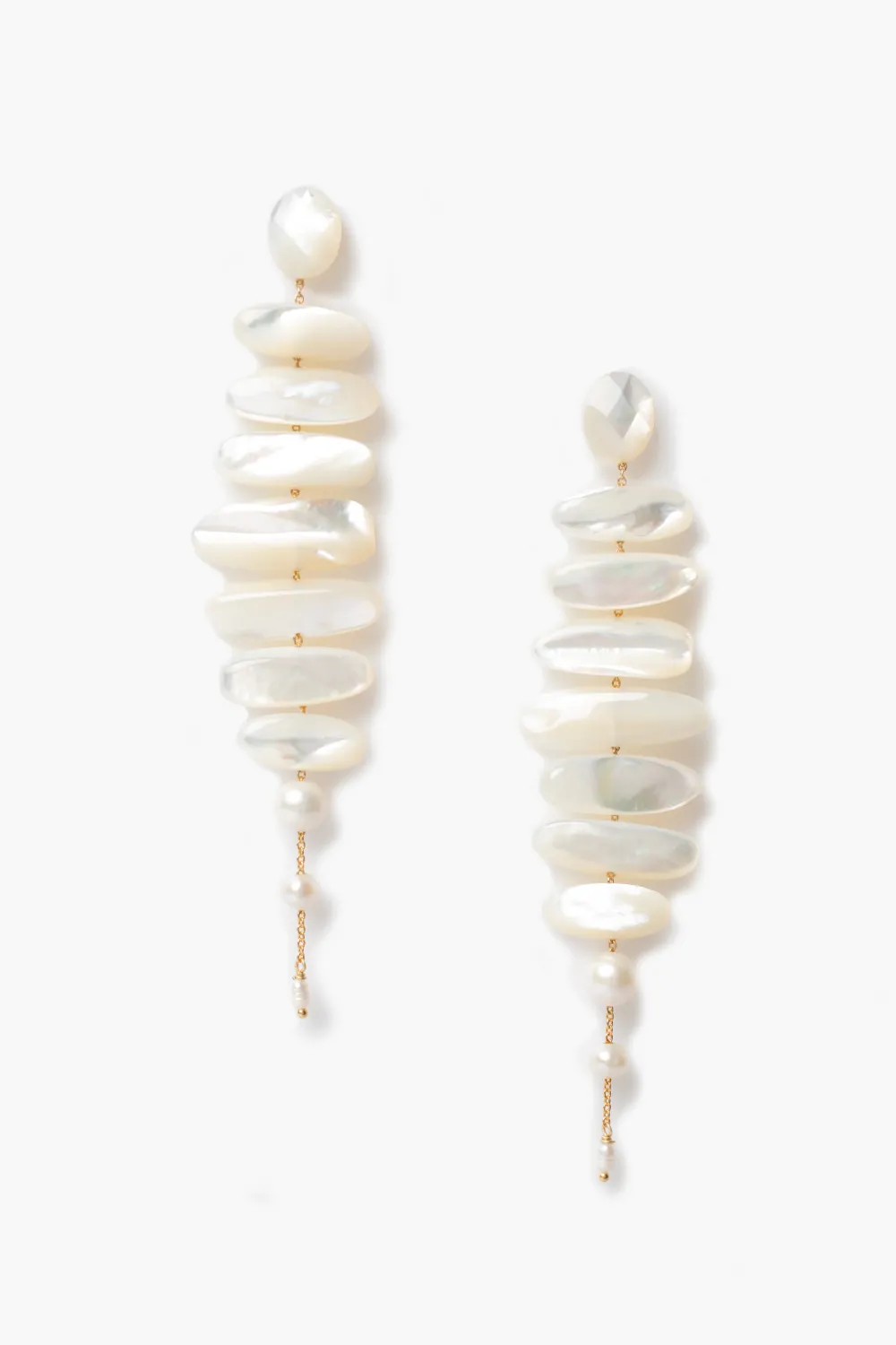 Chan Luu Mizumi Earrings White MOP