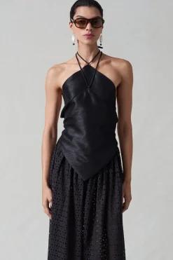 Chan Luu Napkin Dupioni Hater Top Back