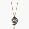 Chan Luu Nautilus Pendant Necklace Black MOP