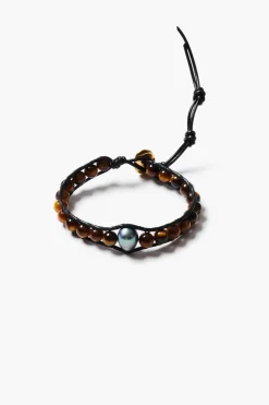 Chan Luu Nile Single Wrap Bracelet Tiger's Eye