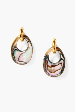 Chan Luu Nora Hoop Earrings Abalone