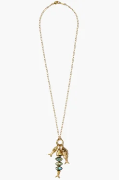 Chan Luu Orris Charm Necklace Labradorite