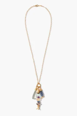 Chan Luu Orris Charm Necklace Multi