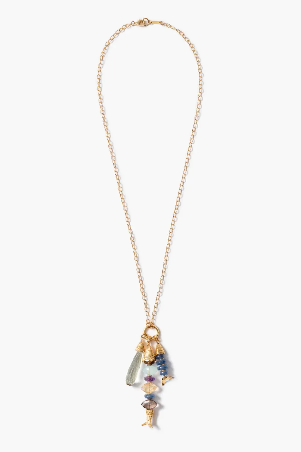 Chan Luu Orris Charm Necklace Multi