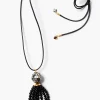 Chan Luu Palais Tassel Necklace Onyx