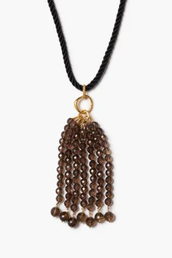 Chan Luu Pampille Necklace Smoky Quartz