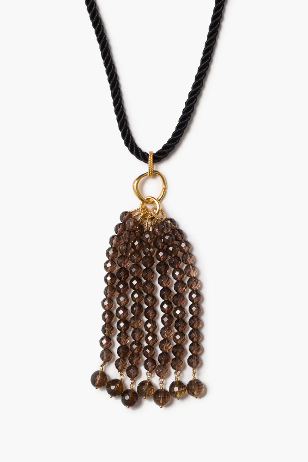 Chan Luu Pampille Necklace Smoky Quartz