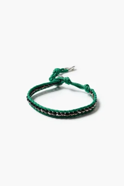 Chan Luu Paracord Single Wrap Bracelet Black Agate
