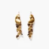 Chan Luu Peacock Chandelier Earrings Whiskey Quartz
