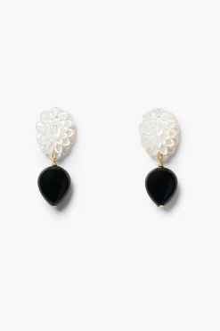 Chan Luu Peony Drop Earrings White MOP