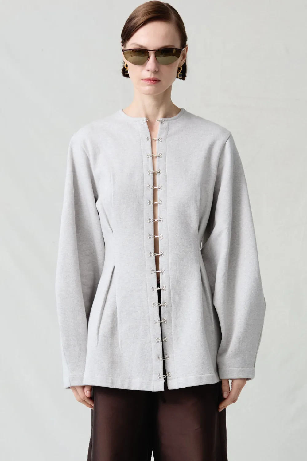 Chan Luu Pinch Wait Cardigan Heather Grey