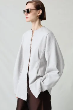 Chan Luu Pinch Wait Cardigan Heather Grey