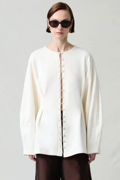 Chan Luu Pinch Wait Cardigan Ivory