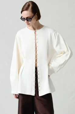 Chan Luu Pinch Wait Cardigan Ivory