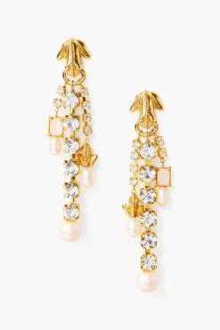 Chan Luu Pippa Cascade Earrings White Pearl