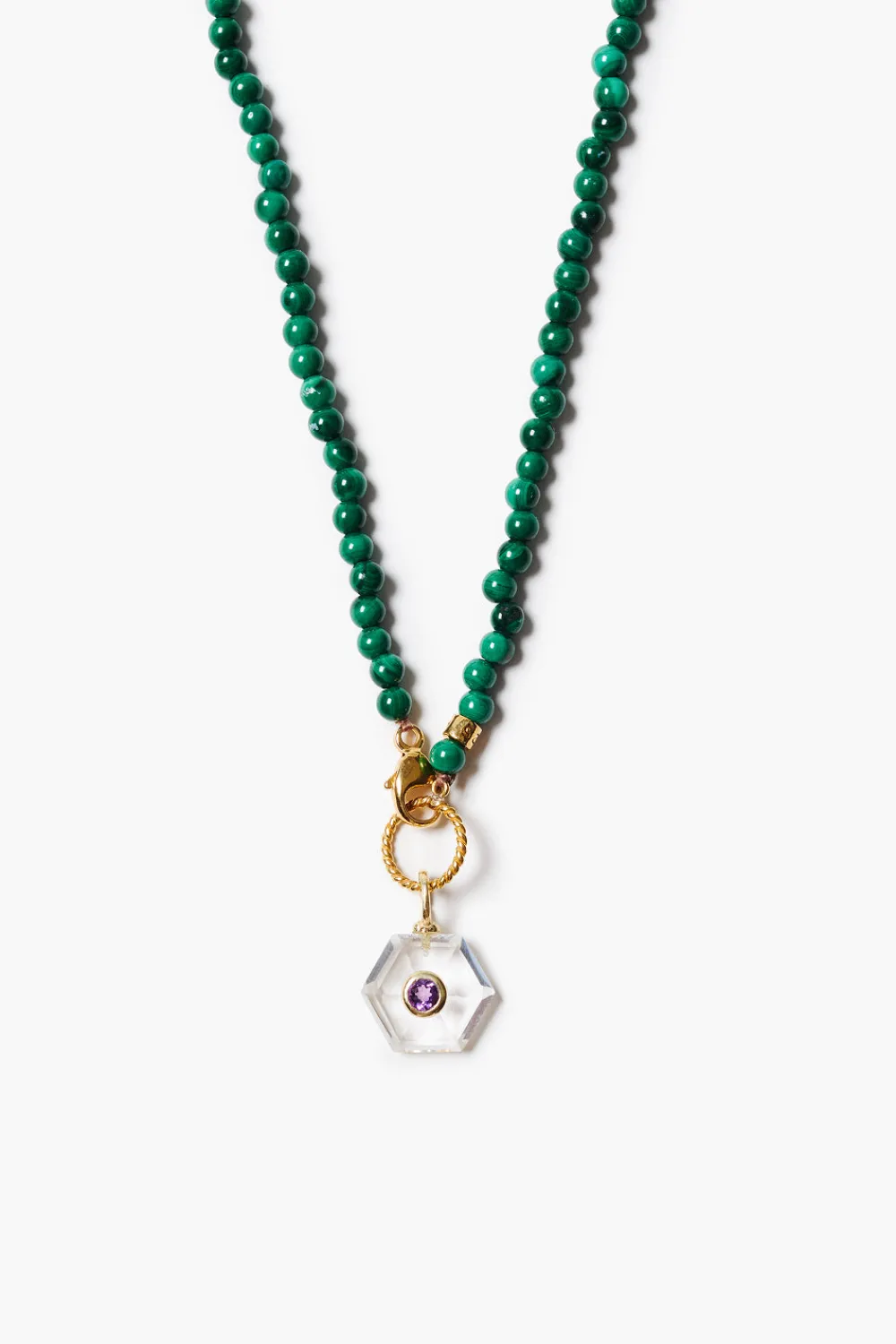 Chan Luu Prism Necklace Malachite