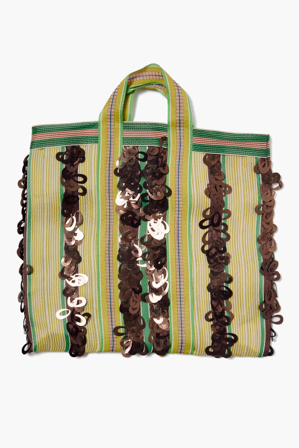 Chan Luu Recycled Market Bag Bronze Stripe