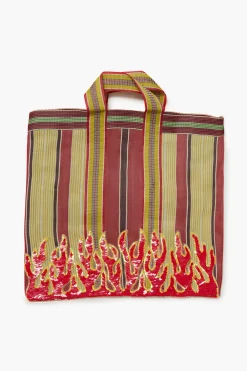 Chan Luu Recycled Market Bag Flame
