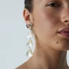 Chan Luu Scale Earrings White MOP