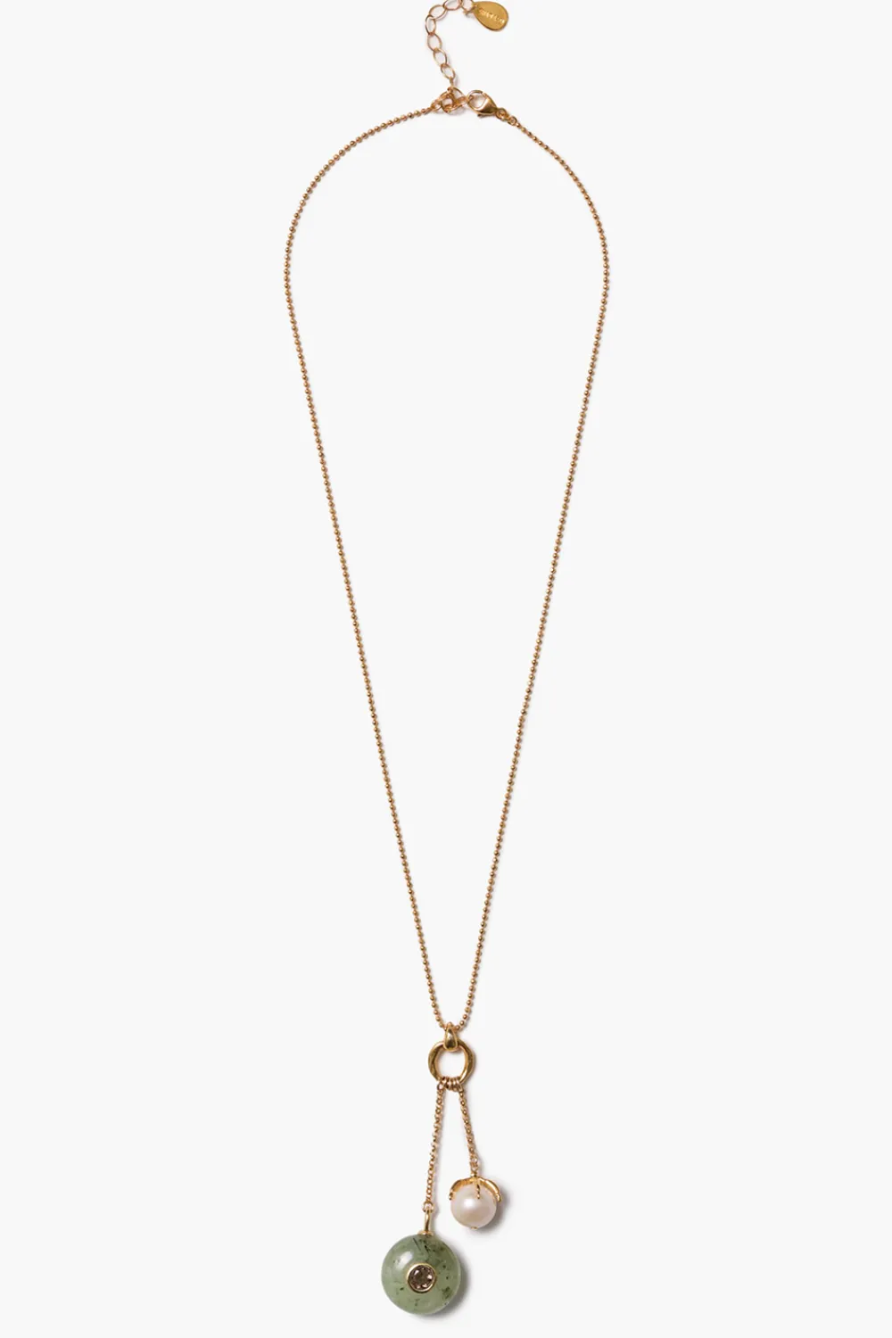 Chan Luu Seed Drop Necklace Prehnite