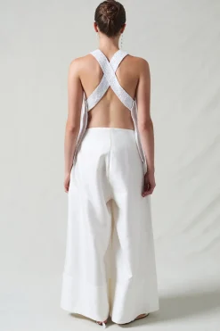 Chan Luu equin Apron Top White