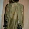 Chan Luu Sequin Cotton Silk Scarf Earth