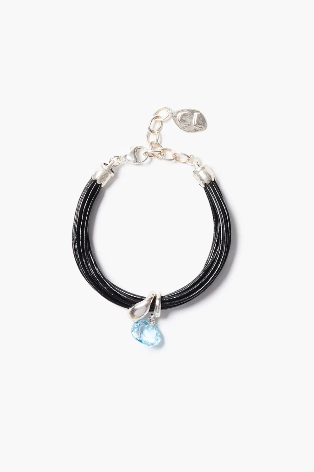 Chan Luu Serpentine Cord Bracelet Blue Topaz