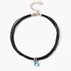 Chan Luu Serpentine Cord Necklace Blue Topaz