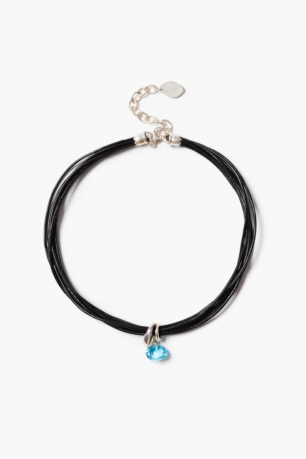 Chan Luu Serpentine Cord Necklace Blue Topaz