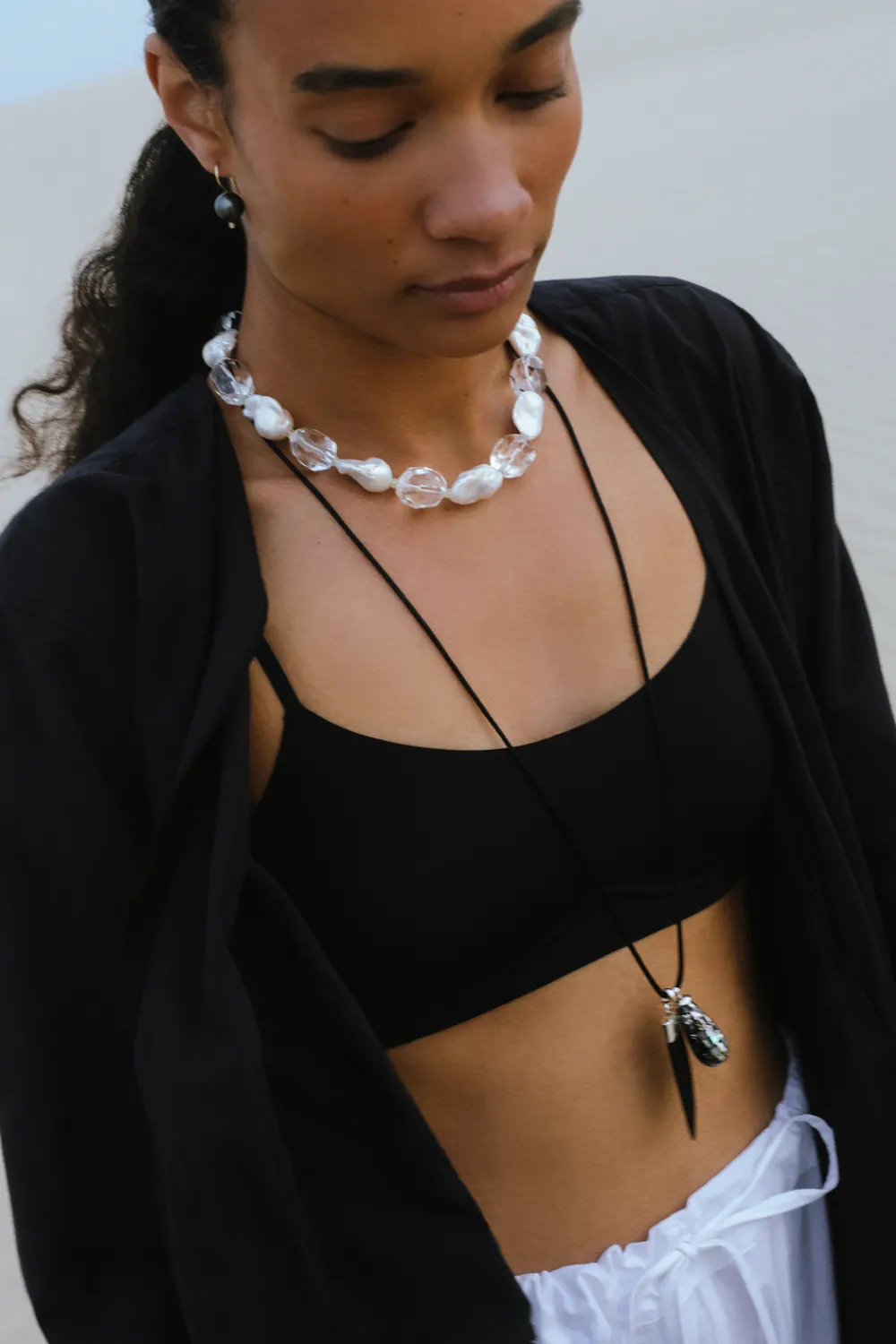 Chan Luu Sherri Necklace Black Mix