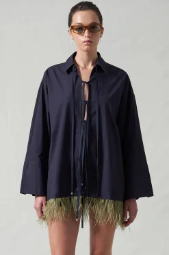 Chan Luu hoeace Feather hirt idnight Navy