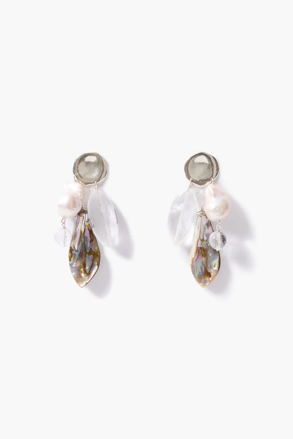 Chan Luu Shore Charm Earrings Abalone