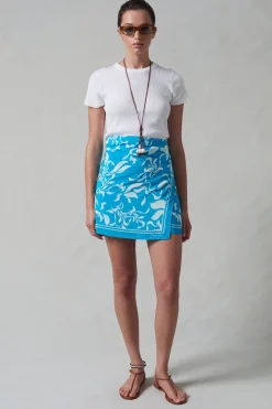 Chan Luu ik ini Wrap kirt Turquoie