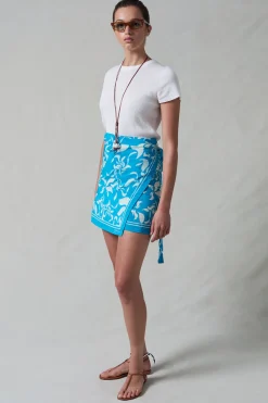 Chan Luu ik ini Wrap kirt Turquoie