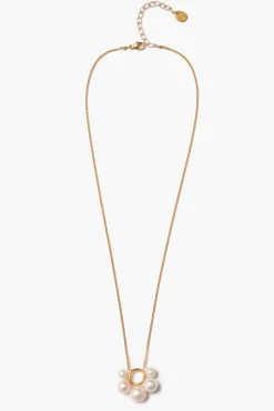 Chan Luu Soleil Pendant Necklace White Pearl
