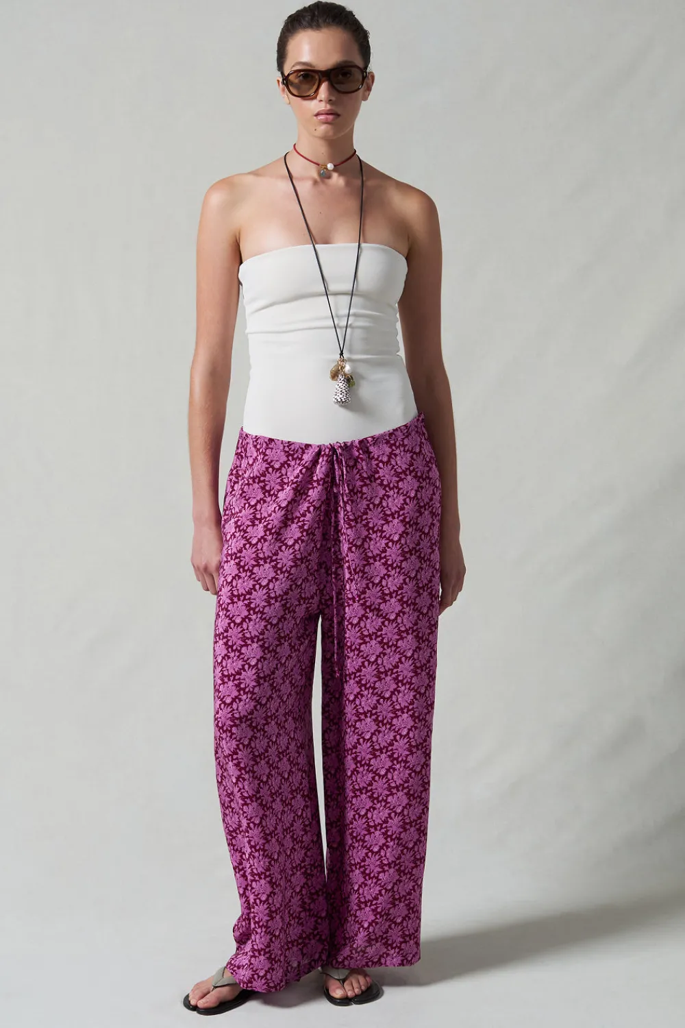 Chan Luu oei ik Drawtring Pant Orchid